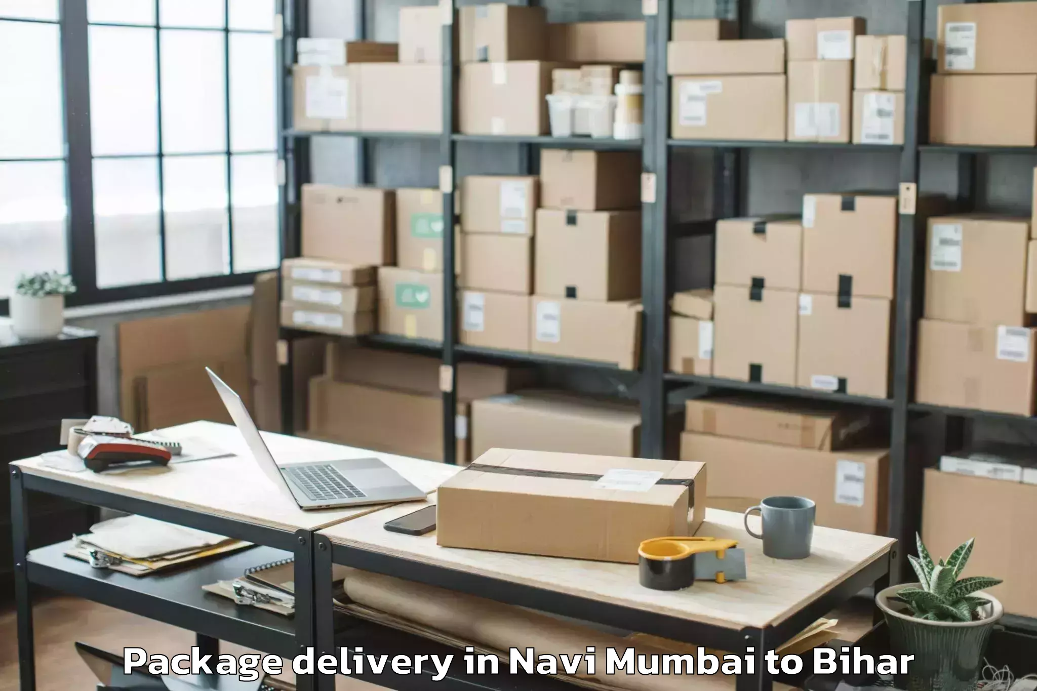 Get Navi Mumbai to Valmiki Nagar Package Delivery